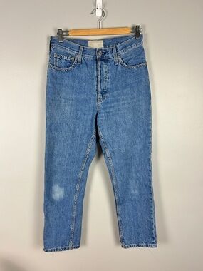 EVERLANE 90s Cheeky Jean 27 Ankle High Rise Straight Leg Organic Cotton CBK